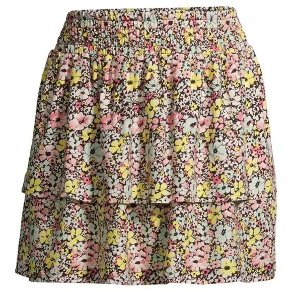 No Boundaries Juniors' Smocked Mini Skirt XL 15-16 - Picture 4 of 5